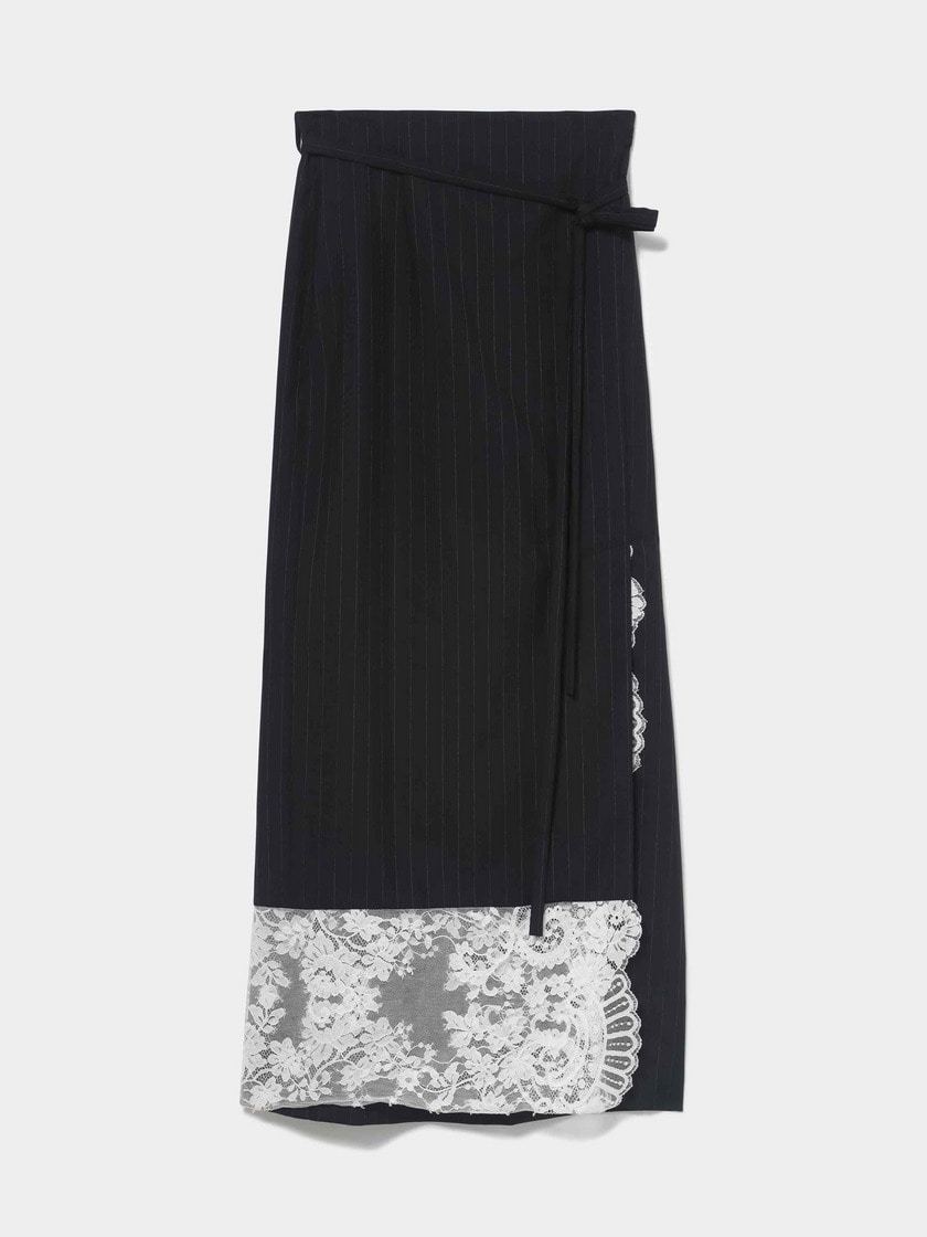 Pinstripe KIMONO Skirt