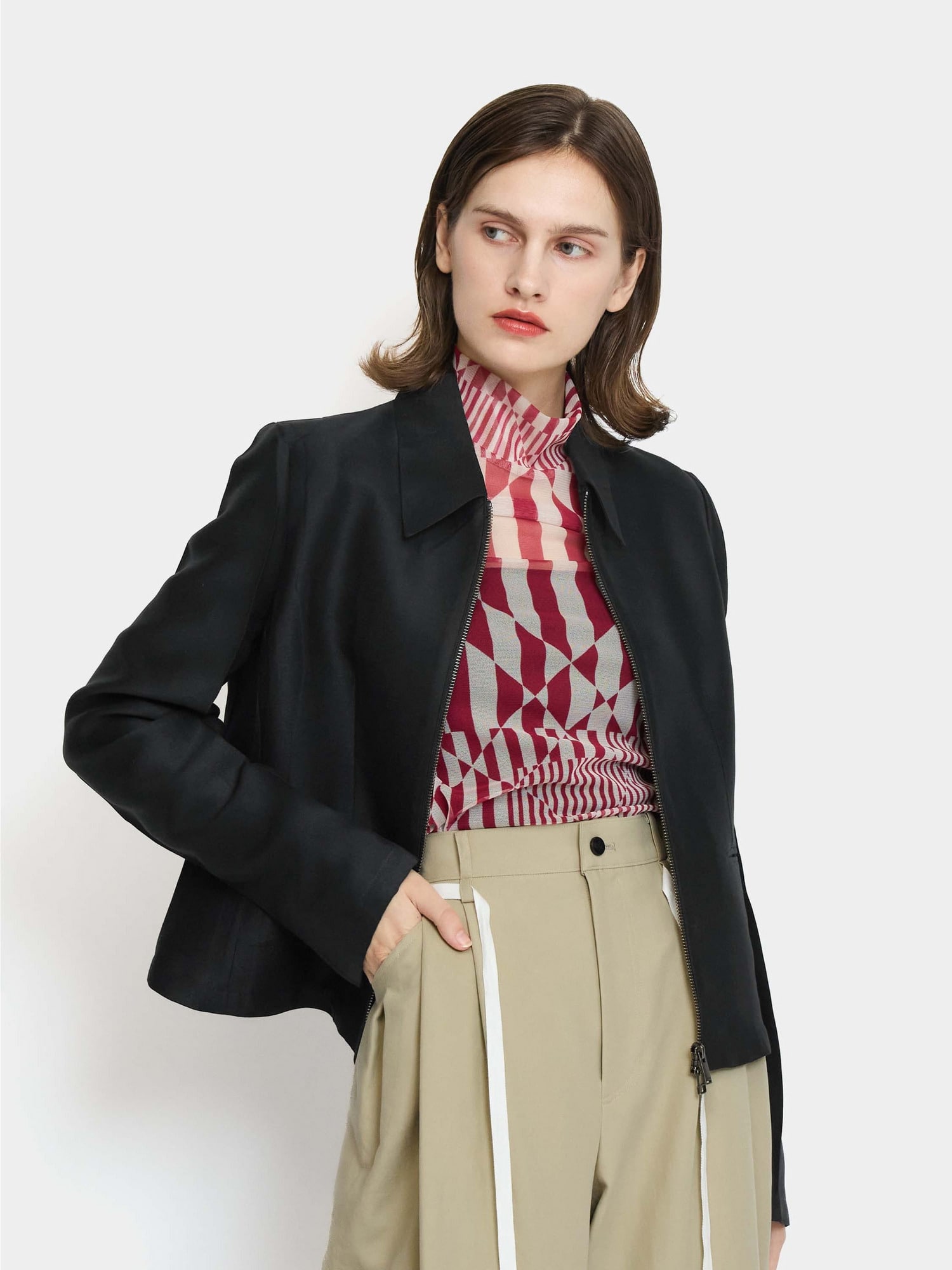 KIMONO Blouson BLACK