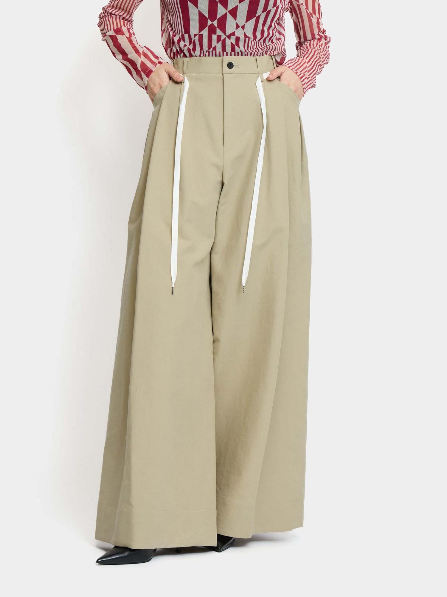 Chino Wide Pants BEIGE