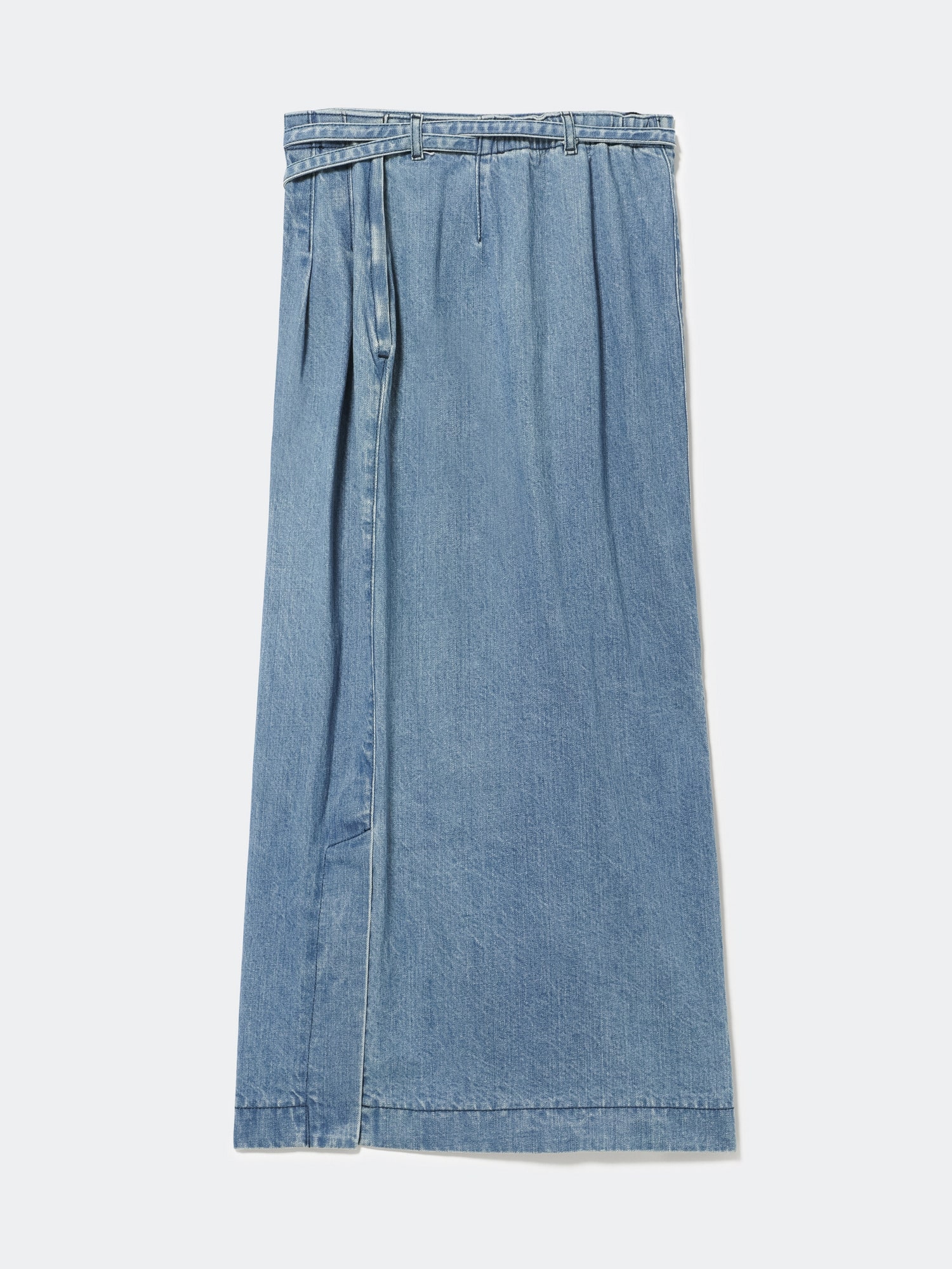 Denim KIMONO Skirt COBALT