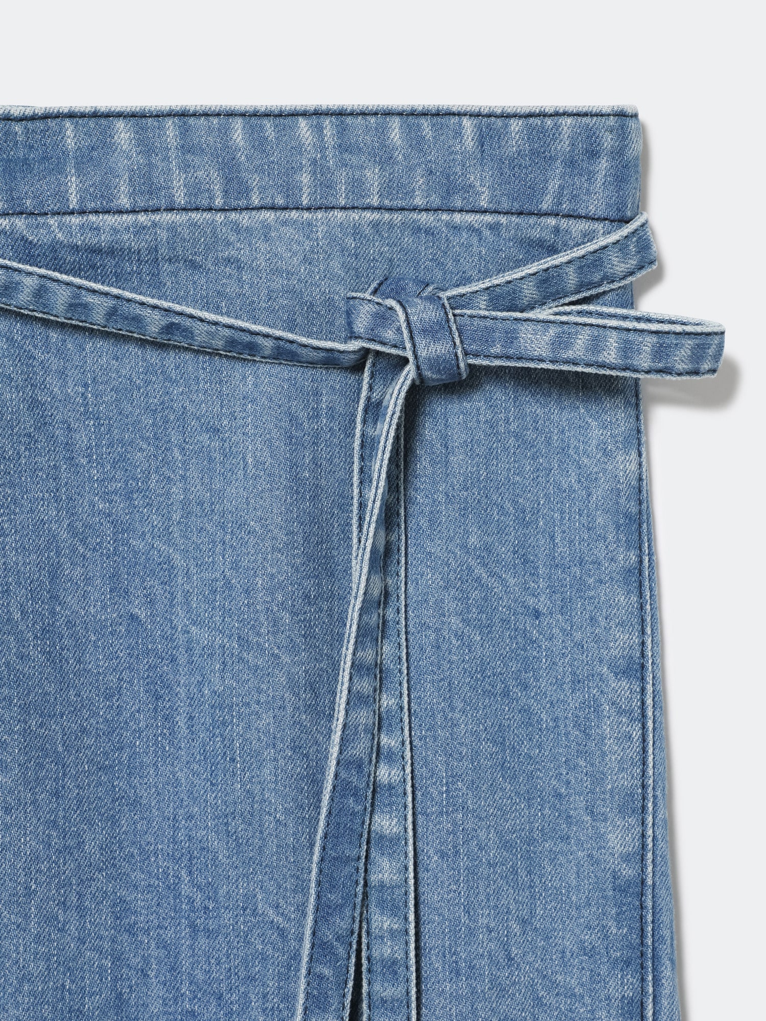 Denim KIMONO Skirt COBALT