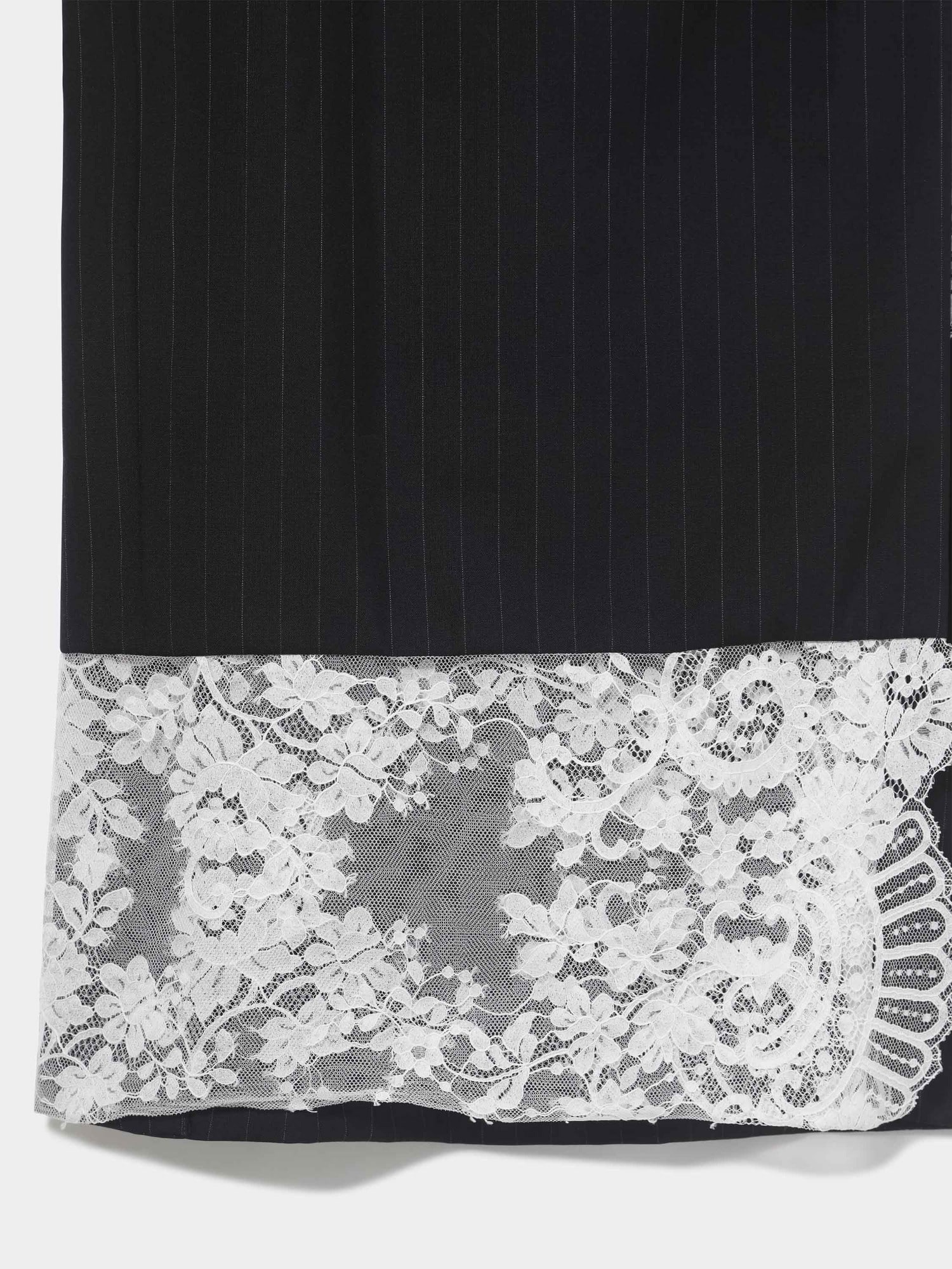 Pinstripe KIMONO Skirt NAVY