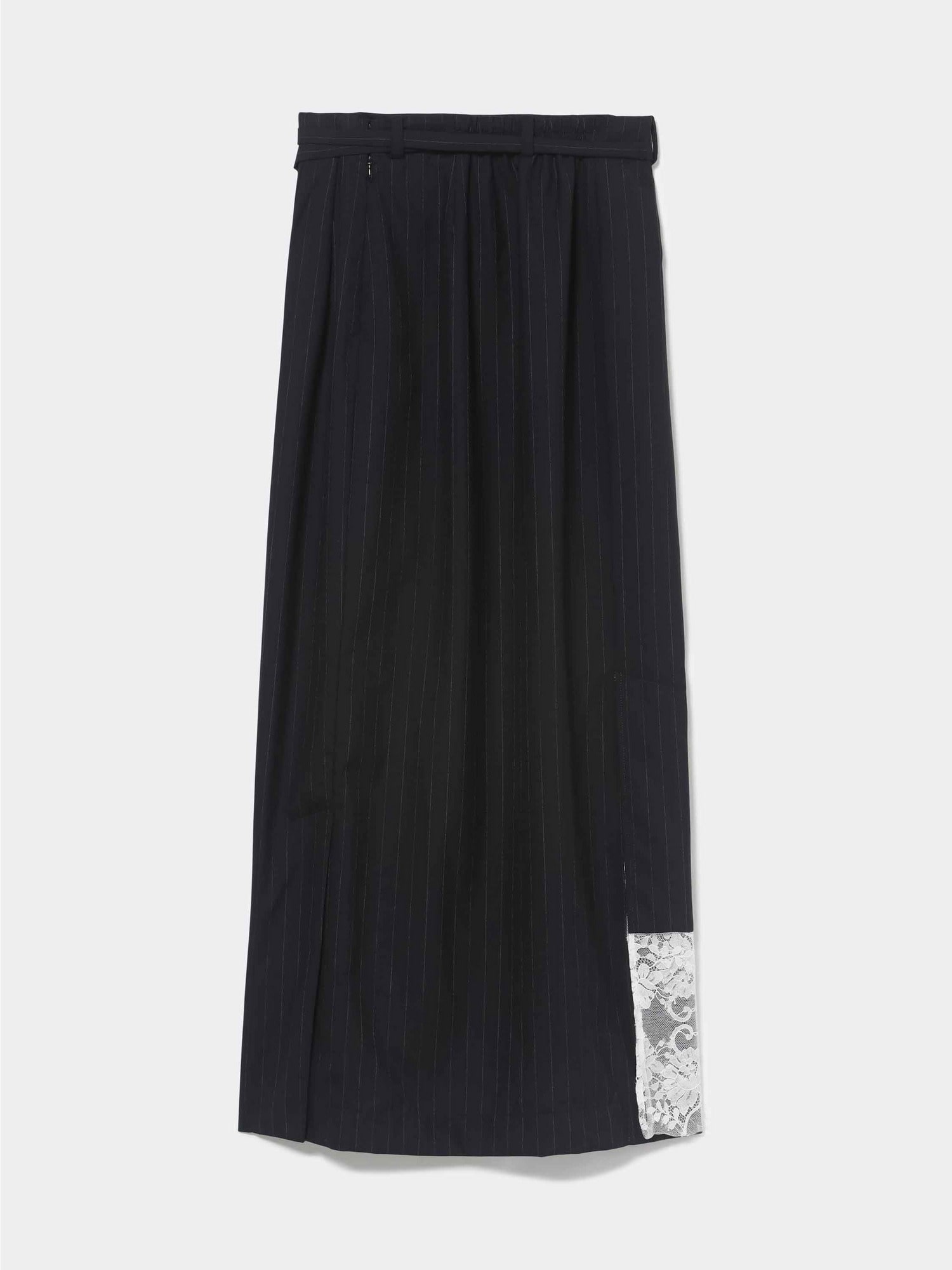 Pinstripe KIMONO Skirt NAVY