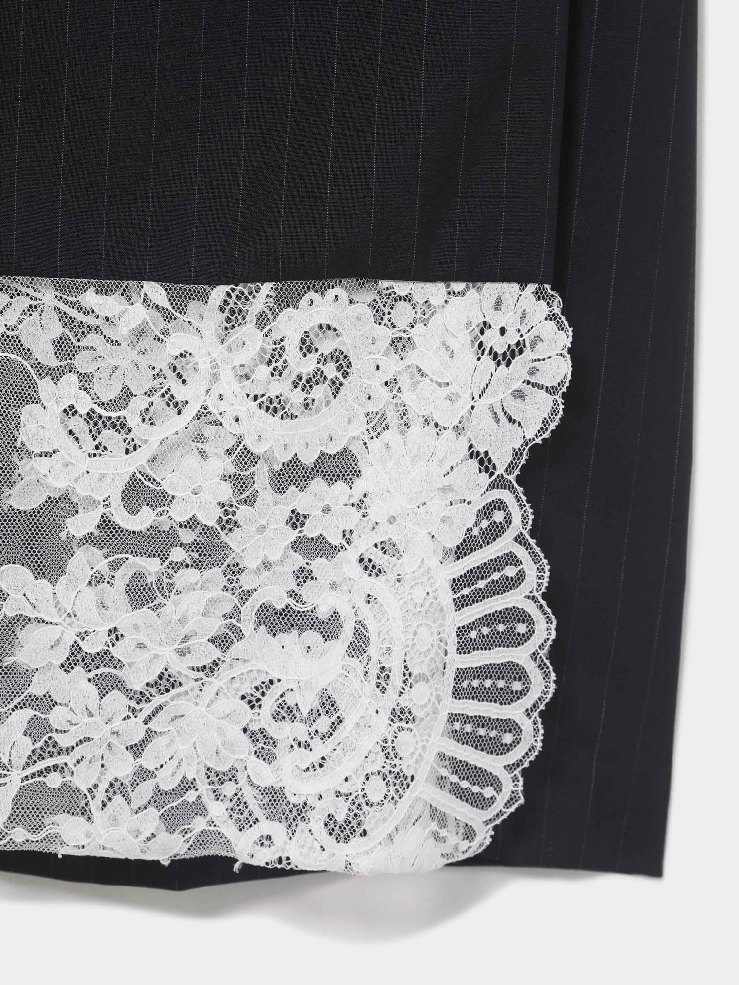 Pinstripe KIMONO Skirt NAVY