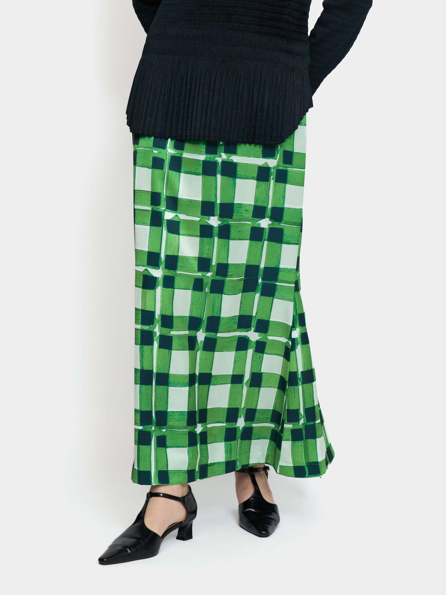 Print Mermaid skirt GREEN