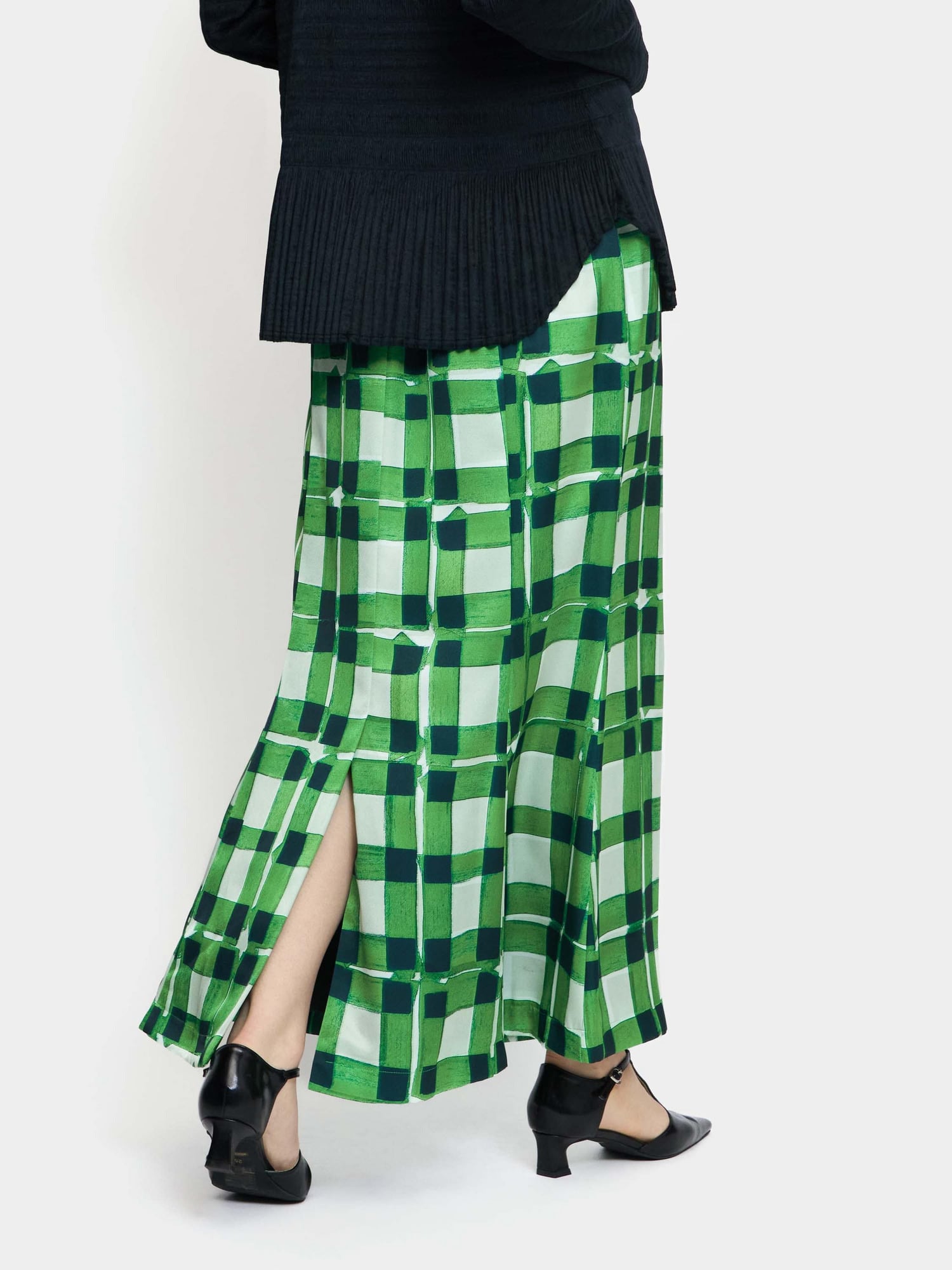 Print Mermaid skirt GREEN