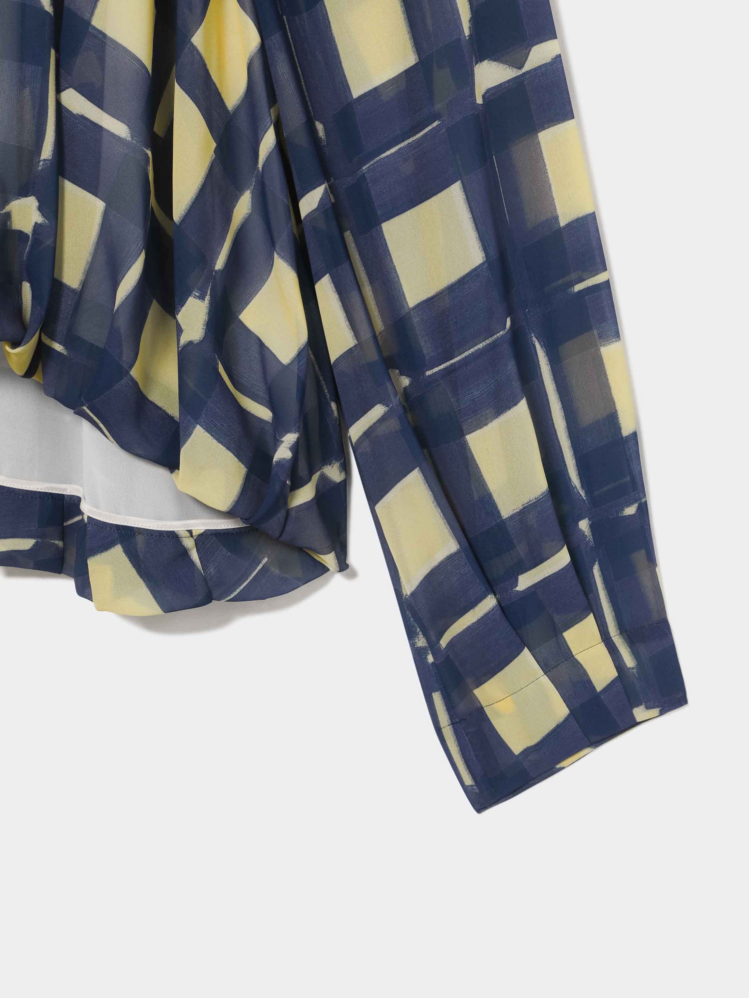 Print Georgette Blouse YELLOW