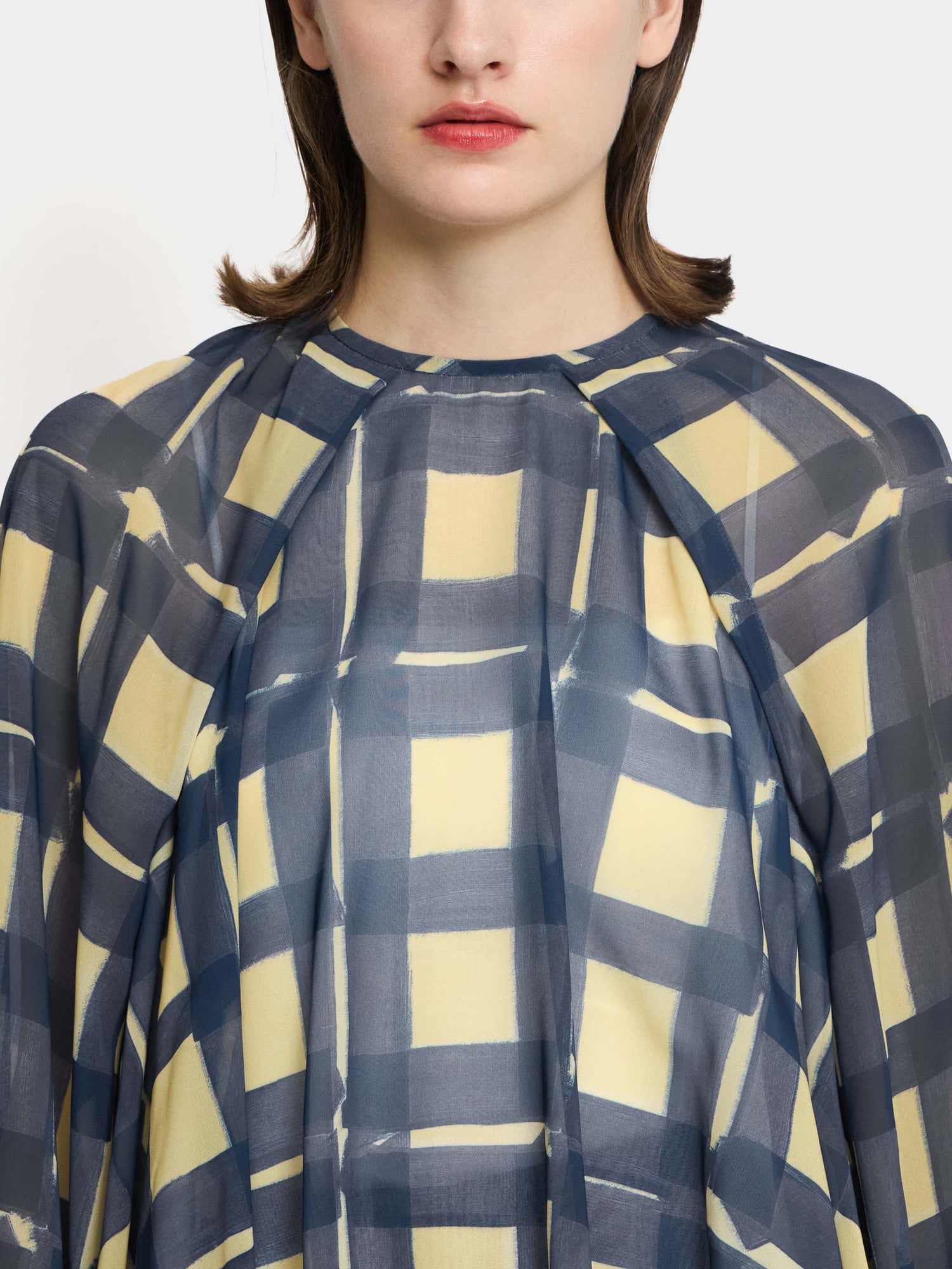 Print Georgette Blouse YELLOW