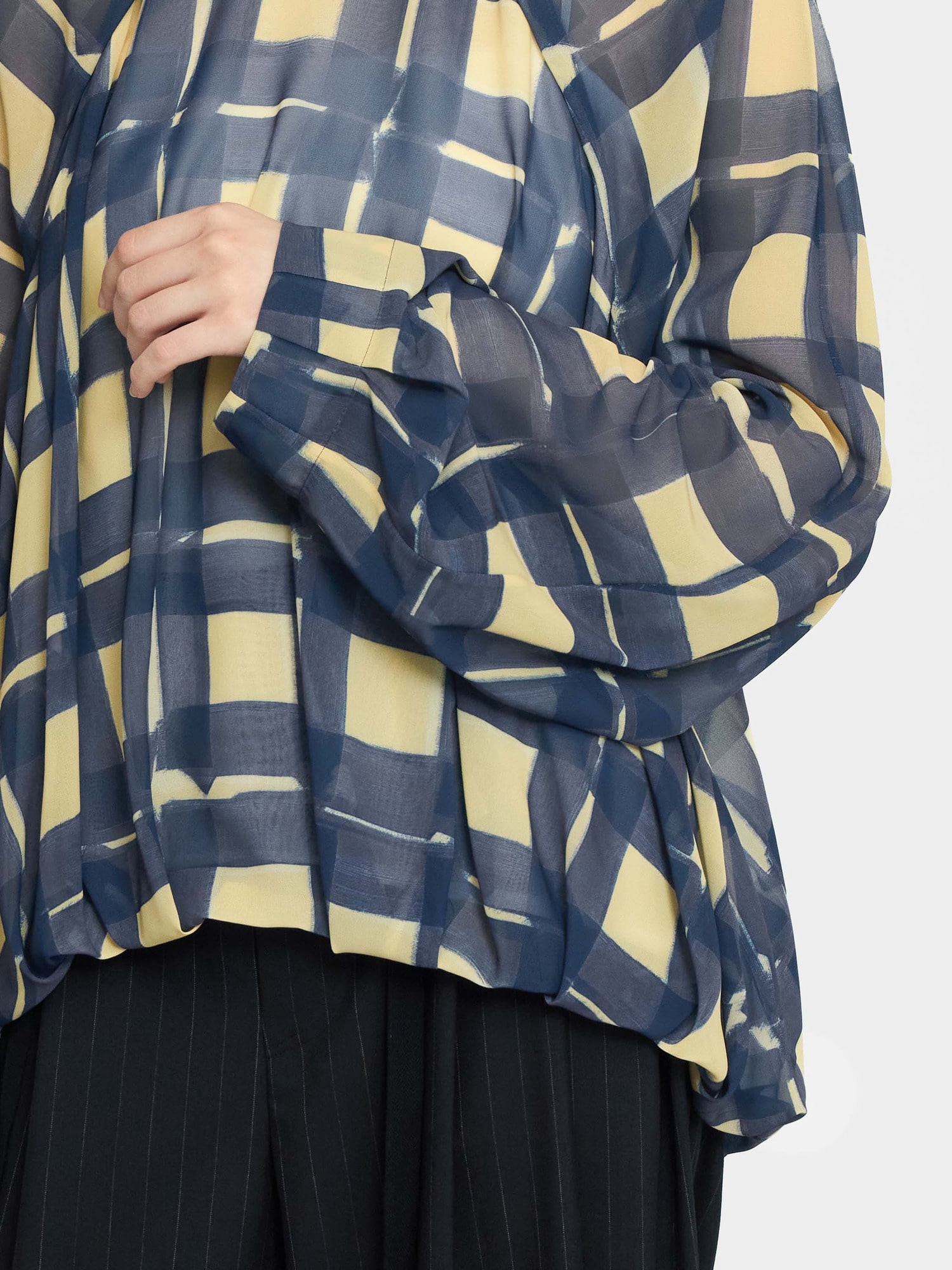 Print Georgette Blouse YELLOW
