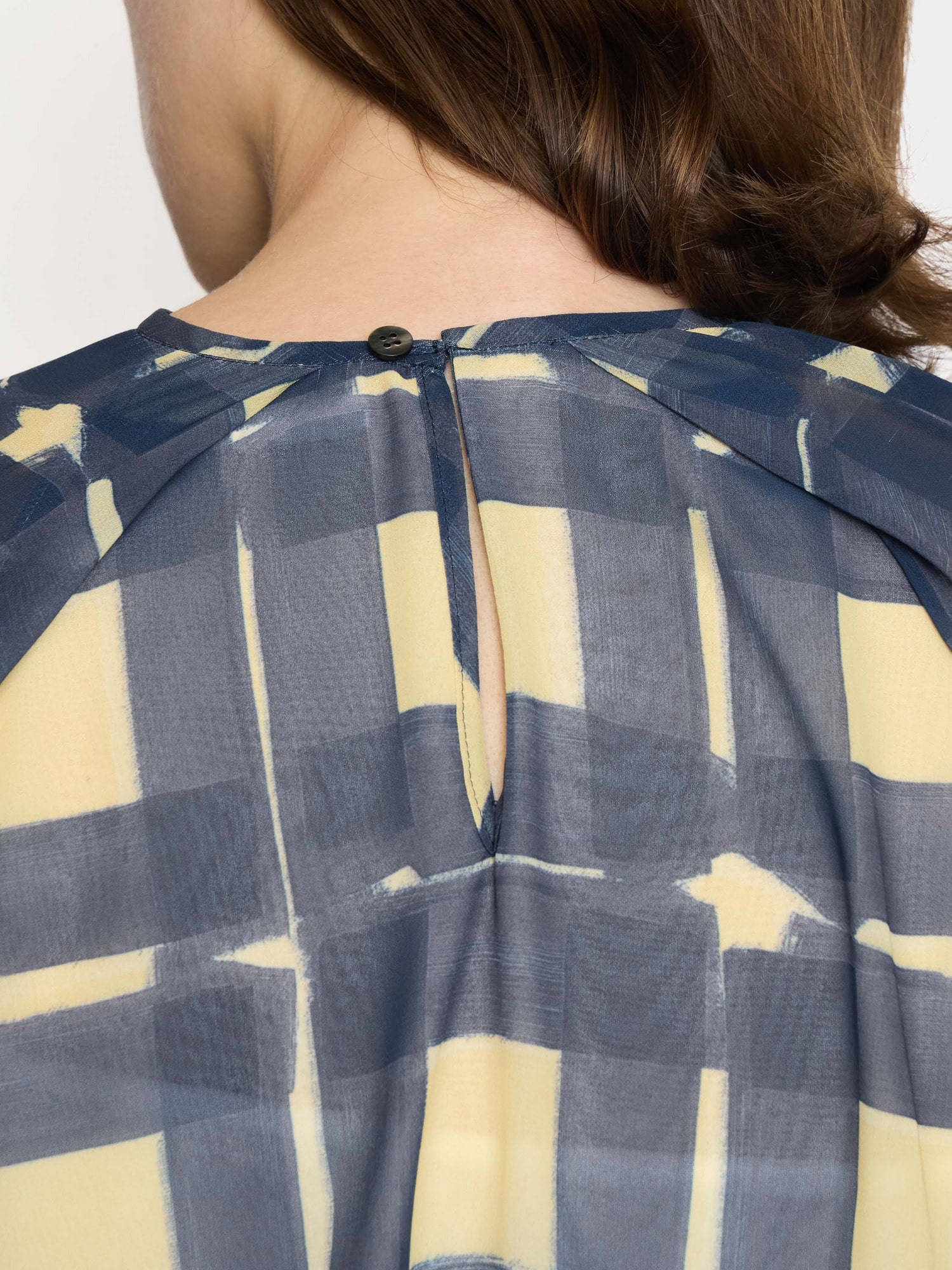 Print Georgette Blouse YELLOW