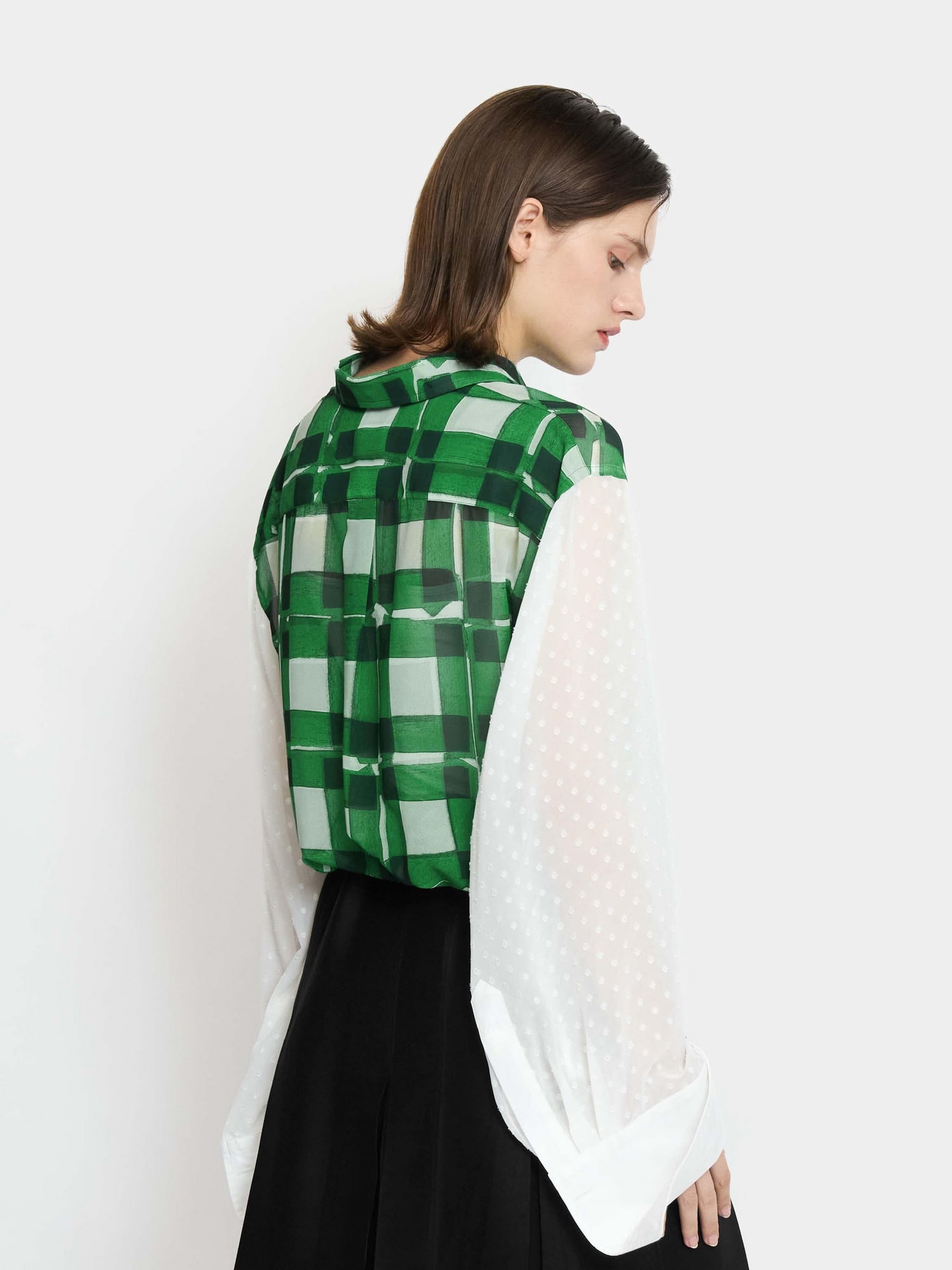 Panel W Cuffs Shirts GREEN