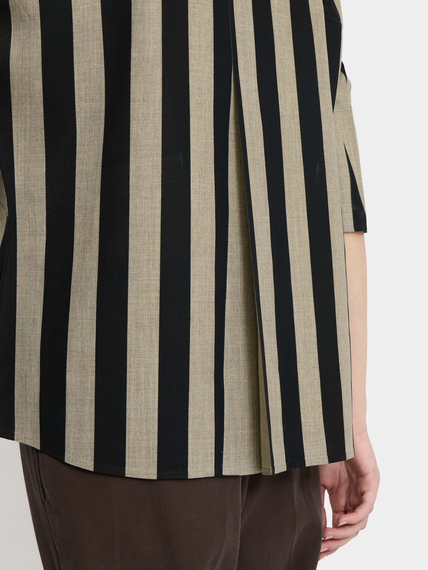 KIMONO Printed Tops BROWN